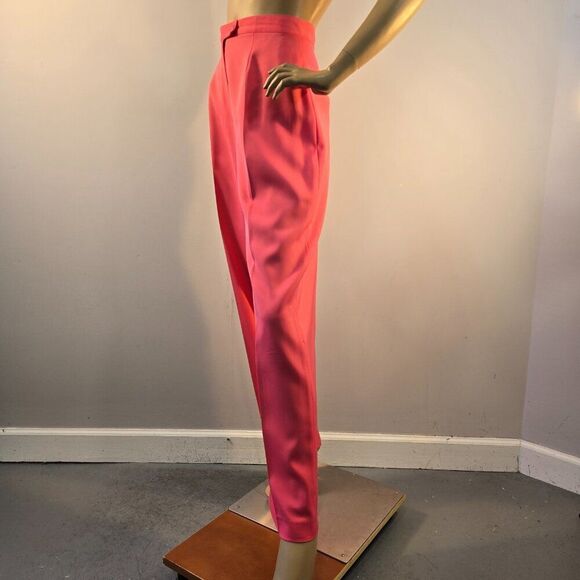 Mary McFadden Collection Dress Pants Womens Sz 8 Pink Vtg 90s Y2K High Waisted - Picture 6 of 12